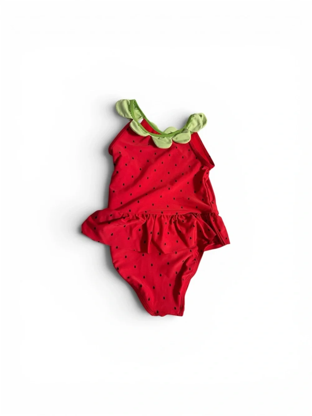 Gymboree Red and Green Watermelon One-Piece Swimsuit